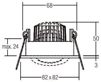BRUM LED-Einbaustrahler         33355073 