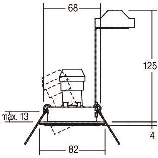 BRUM HV-Einbaustr. GU10 max.    36303070 