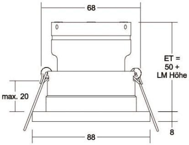BRUM Einbaumodul rund, hoch     37015420 