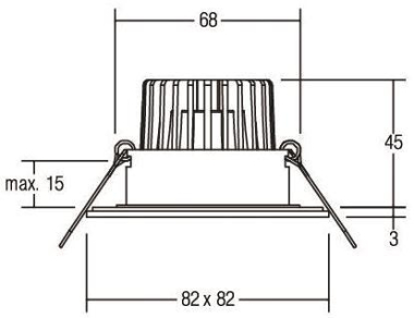 Brumberg LED-Einbaul. 230V 6W   38005223 