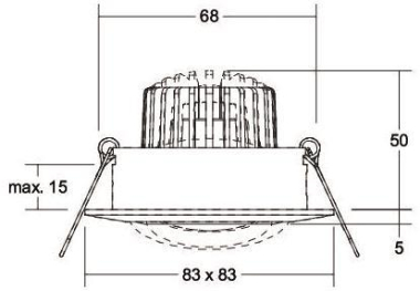 Brumberg LED-Einbaustrahler 230 39142153 