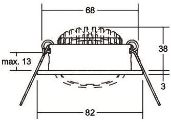 Brumberg LED-Einbaustrahler 230 39421253 