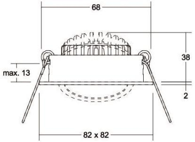 Brumberg LED-Einbaustrahler 230 39465183 