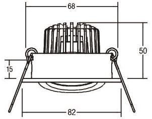 BRUM LED-Einbaustrahler 230 V   39483083 
