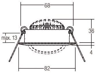 BRUM LED-Einbaustrahler 230V,   41463073 