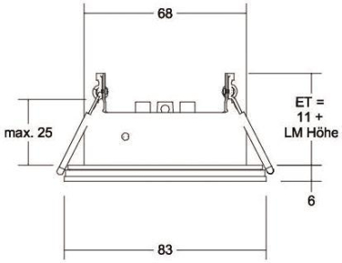 BRUM Einbaumodul rund, weiss,   45320070 
