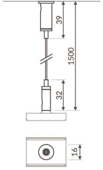 BRUM Seilabhängung 1500 mm      53006000 
