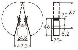 BRUM Montage-Clip für Profil    53012000 