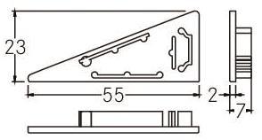 BRUM Endstück für Profil-       53079260 