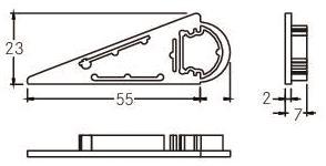 BRUM Endstück für Profil 53754  53080260 