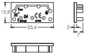 BRUM Endstück für Profil-       53091070 