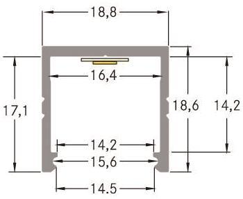 Brumberg LED-Anbauprofil, alu   53607260 