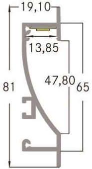 BRUM Nischenprofil 2000mm,      53650260 