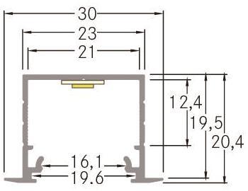 BRUM LED-Alu-Profil, Länge:     53654260 