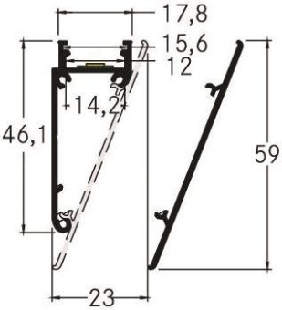 BRUM LED-Alu-Profil, Länge:     53754070 