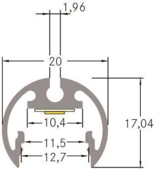Brumberg LED-Anbau-Rundprofil   53760260 
