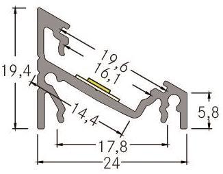 BRUM LED-Eckprofilset schwarz:  53912080 