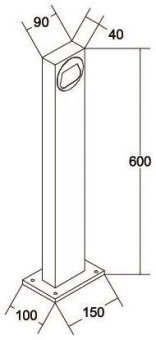 Brumberg LED-Pollerleuchte 230V 60120103 