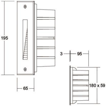 Brumberg LED-Wandeinbaul. 2W    60210183 