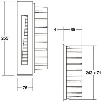 Brumberg LED-Wandeinbaul. 4W    60211183 