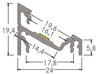 BRUM LED-Alu-Eck-Profil         73702260 