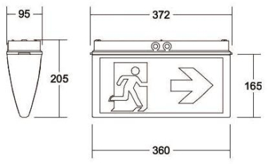 BRUM Rettungszeichenleuchte     79030004 