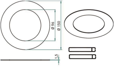 Brumberg Reduzierring 150       81014150 