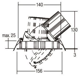 BRUM LED-Einbaurichtstrahler    88673173 
