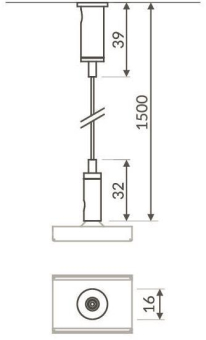 BRUM Seilabhängung 1500 mm      53006000 