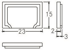 BRUM Endkappen-Set opal         53056070 