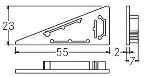 BRUM Endstück für Profil 53754  53079070 