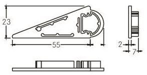 BRUM Endstück für Profil 53754  53080070 