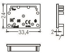 BRUM Endstück für Profil-       53092070 