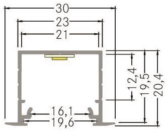 BRUM LED-Alu-Profil, Länge:     53654260 