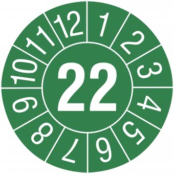 Cimco Prüfplaketten 22 grün       182694 