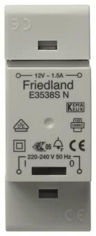 FRIED Trafo 12V 1,5A mit Schalter 561221 