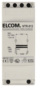 ELCOM 230/12V 1.5A Netztrafo     NTR-812 