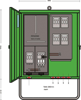 ET Anschlussschrank 179805  A 100-1Z-4AB 