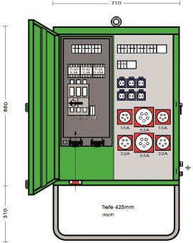 ET Verteilerschrank im   V 100N/A/6222-3 