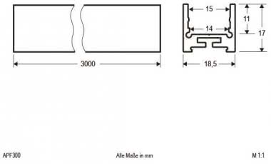 EVN U-Profil, flach               APF300 