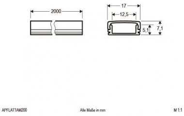 EVN Alu-Profil flach        APFLAT1AM200 