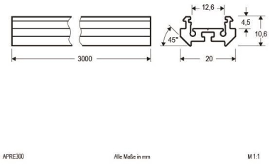 EVN Eck-Profil Aluminium-Profil  APRE300 
