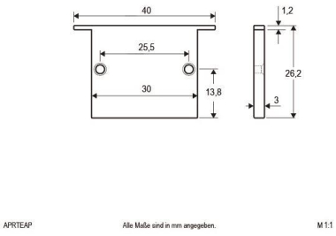 EVN Alu-Endabschlussplatte 1x    APRTEAP 