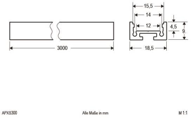 EVN U-Profil, extra flach        APXS300 