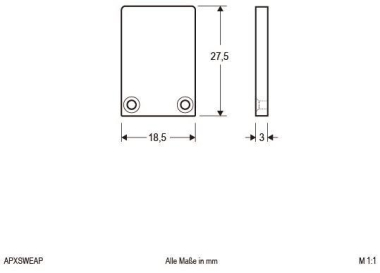 EVN Alu-Endabschlussplatte 1x   APXSWEAP 