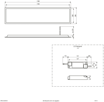 EVN LED Einbaupanel -       BPDU12300140 