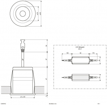 EVN LED Deckeneinbau -rund -   C44050102 