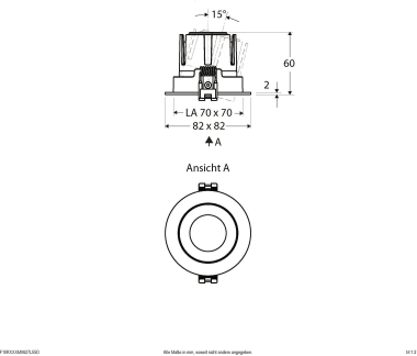 EVN LED Deckeneinbau ws F10RXXXM0627L55D 