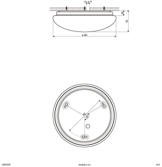 EVN LED Anbauleuchten IP44    L280120140 