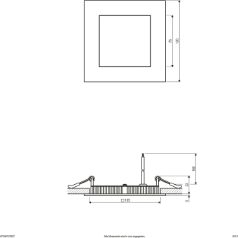 EVN LED Einbaupanel quad.     LPQW123527 